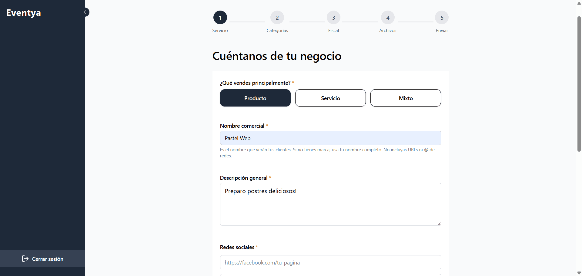 Portal socios: órdenes