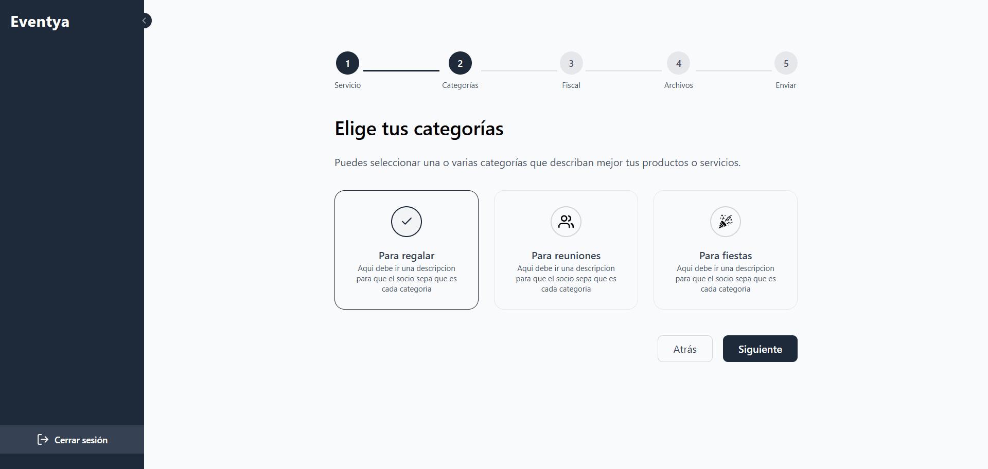 Portal socios: estadísticas