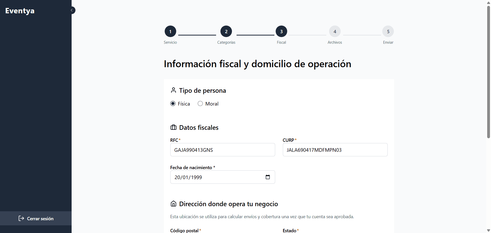 Portal socios: configuración